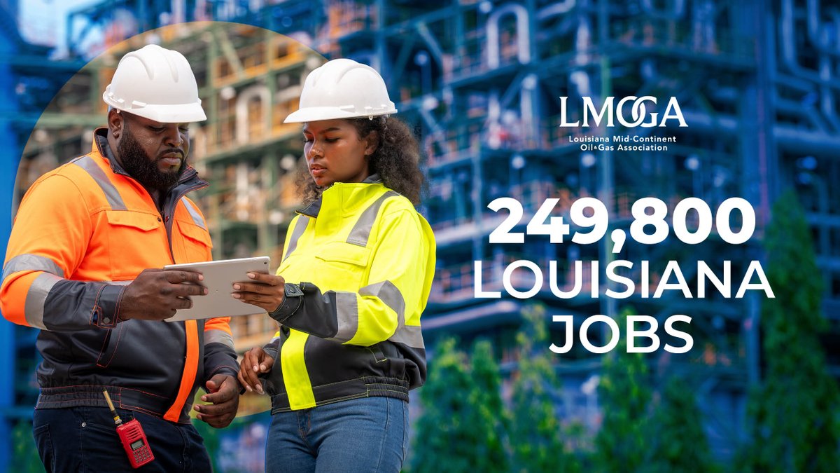 LMOGA's tweet image. Louisiana’s energy industry isn’t just a sector — it’s a driving force behind our state’s economy, jobs, and future.
Swipe through to see how energy powers Louisiana every day.
Learn more: lmoga.com/news/2025-stud…