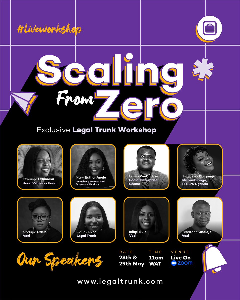 legal_trunk's tweet photo. And it’s a wrappp!
Thank you so much for joining #Scalingfromzero workshop.
We hope you all enjoyed it as much as we did.
See you next time 💜 https://t.co/huGyRW9pib