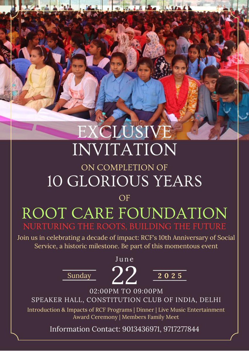 rcfngo's tweet photo. Mark the date in your calender…,
Yes it’s 22nd June 2025 🎊✨ https://t.co/lnhJ559lnH