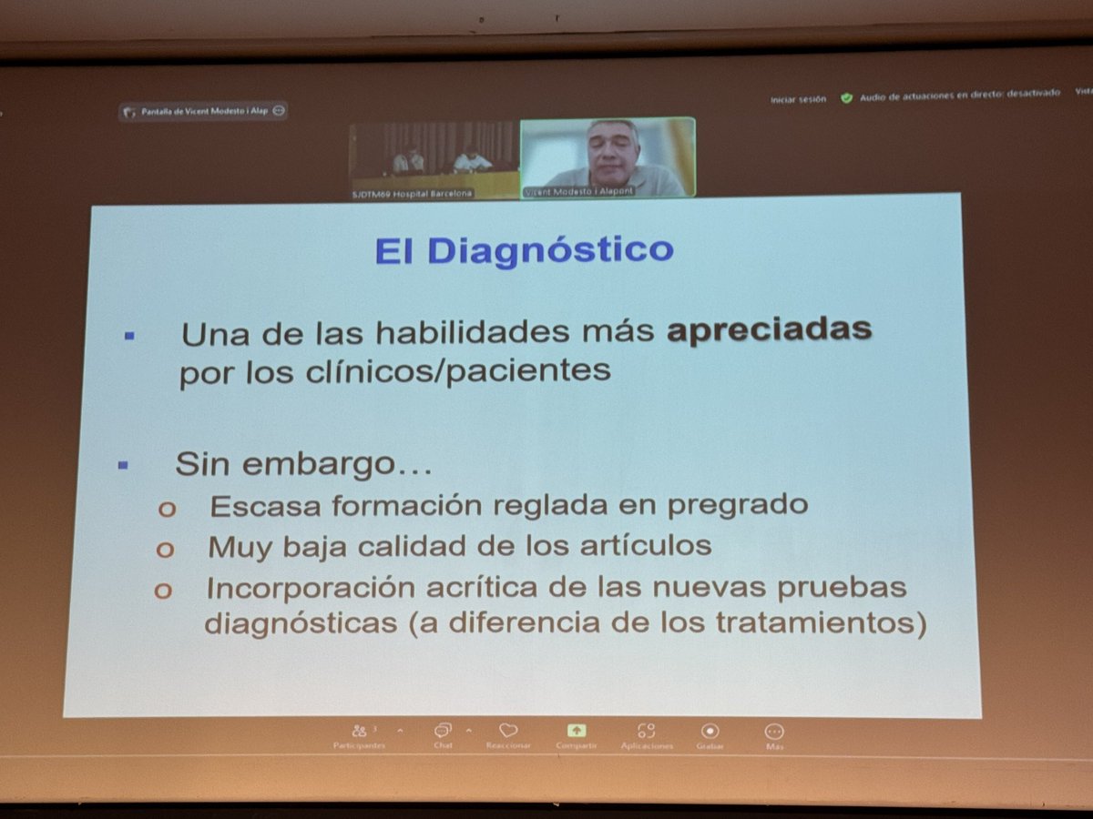 El grande Vicente Modesto va a darnos su mirada crítica en el uso de herramientas diagnósticas <a href="/GRSECIP/">GT Respiratorio SECIP</a> #SECIP2025