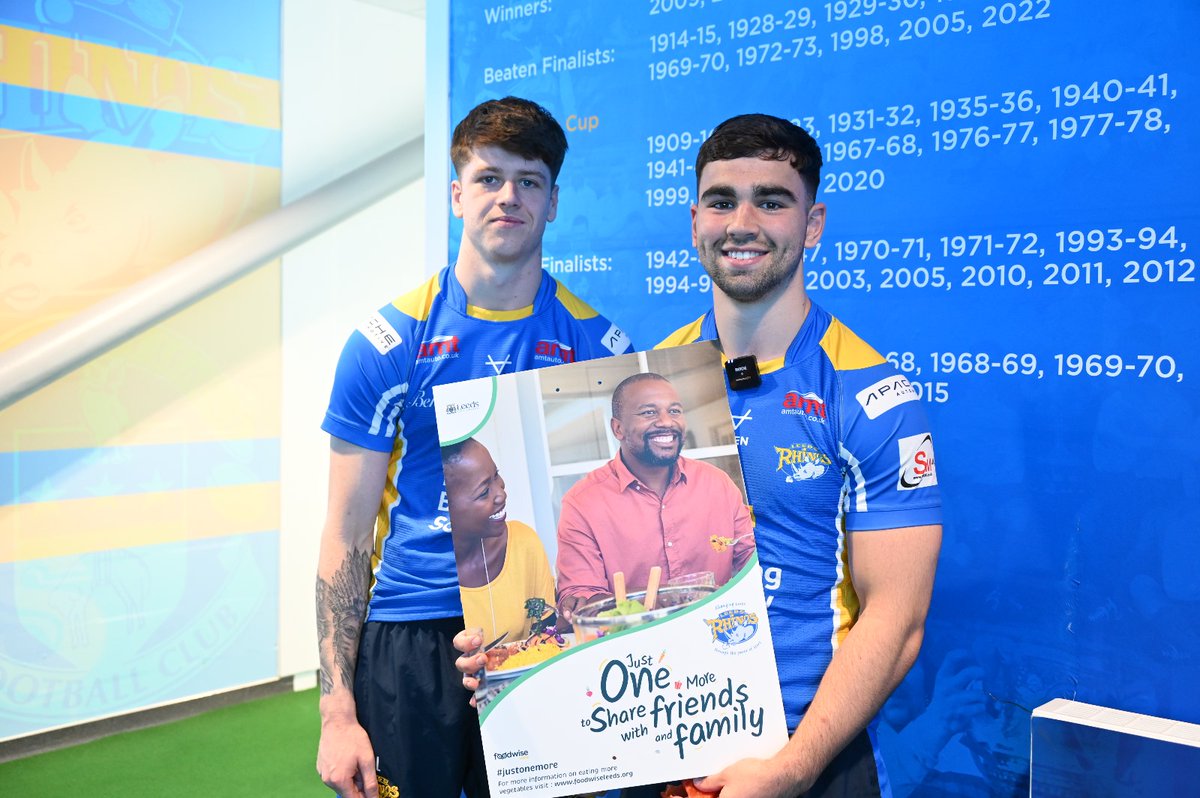 Rhinos stars are backing the #JustOneMore campaign – are you?

Adding just one more vegetable to your day can make a real difference to your health 🥦

Find out more and access resources here 👉 tr.ee/zavE0K