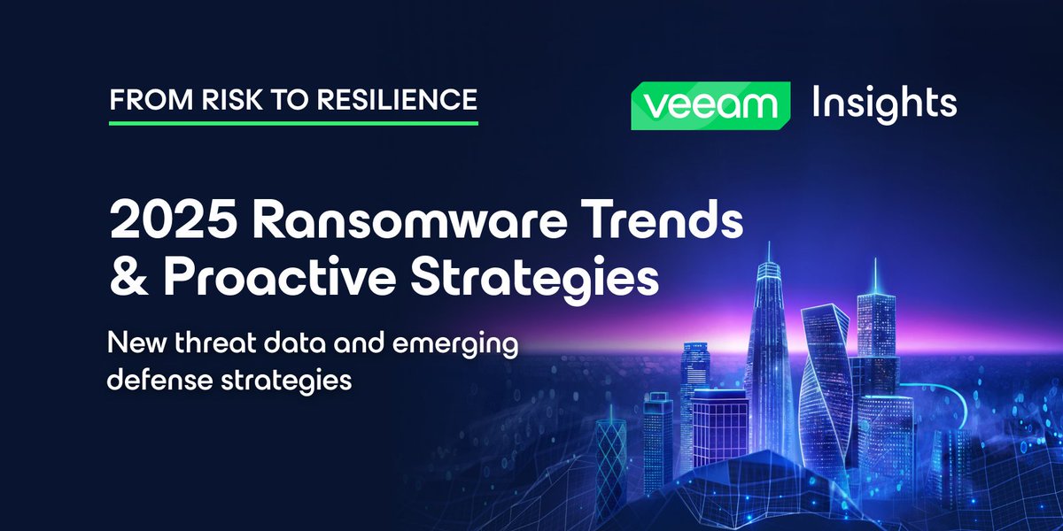 ComputerTMW's tweet image. The threat of ransomware will continue to plague organizations throughout 2025 and beyond. This report showcases steps organizations can take to recover more quickly from a ransomware attack. Learn more: stwb.co/epclczc