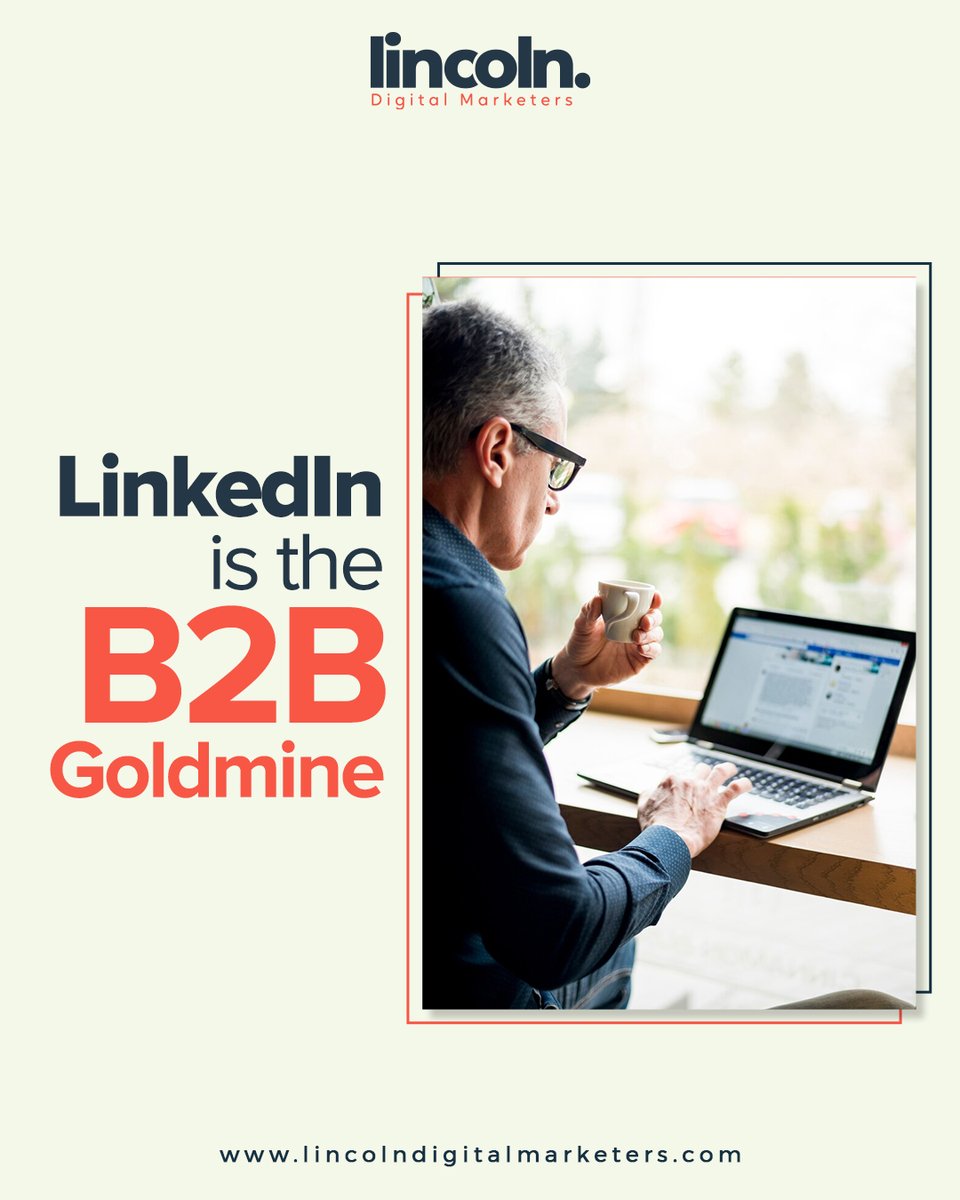LincolnDigitalM's tweet photo. 80% of B2B leads come from LinkedIn! Is your brand leveraging the right strategies to stand out?
Learn how to maximize LinkedIn’s potential! https://t.co/atkDx514SR

#LinkedInMarketing #B2BMarketing #SocialSelling #LeadGeneration #MarketingTips https://t.co/5g3f3ApEq2