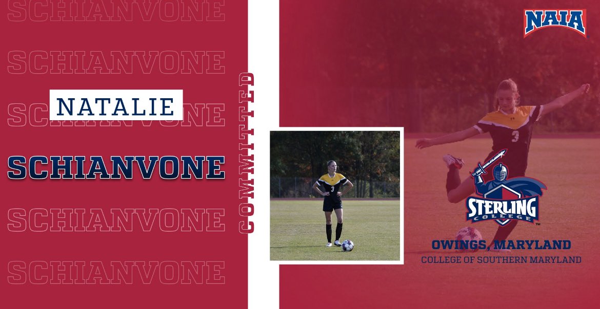 🚨Commitment🚨We are excited for Natalie to join our program next fall! Welcome to Sterling!!! #SwordsUp ⚔️⚽️