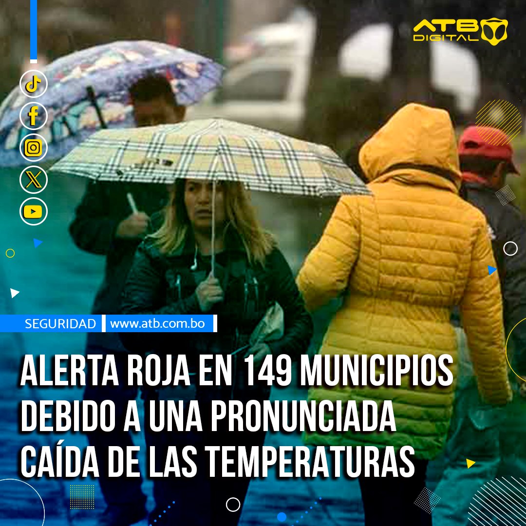 EnConexionbol's tweet photo. El viceministro de #DefensaCivil, Juan Carlos #Calvimontes, advirtió este jueves sobre el #descenso brusco de #temperatura que afectará a 149 municipios de siete departamentos, entre el 27 de mayo y el 3 de junio. https://t.co/yuzxauIlt4