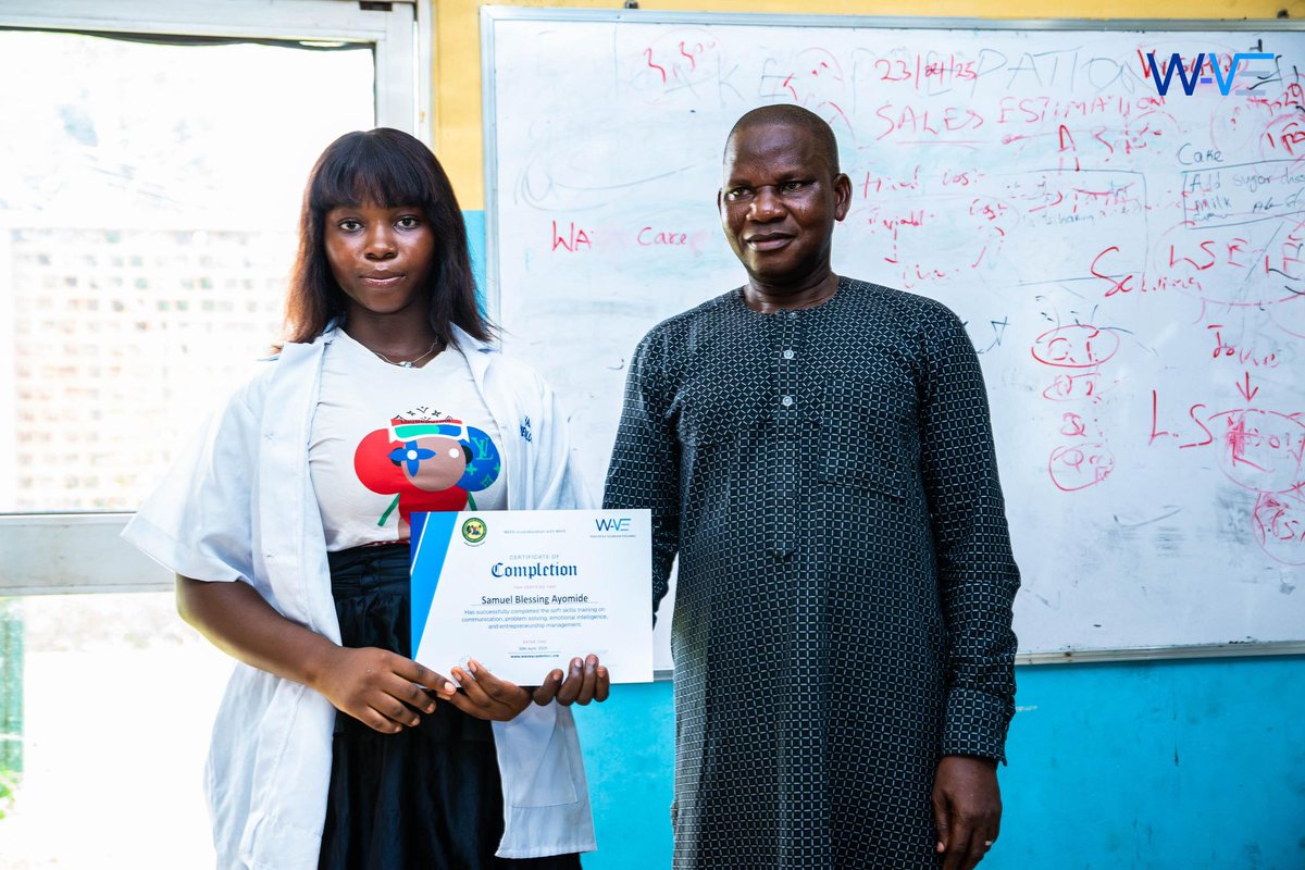 waveacademies's tweet image. We recently celebrated the graduation of a new set of trainees empowered through our partnership with the Lagos State Ministry of Women Affairs and Poverty Alleviation (WAPA).

#YouthEmpowerment #WorkReady