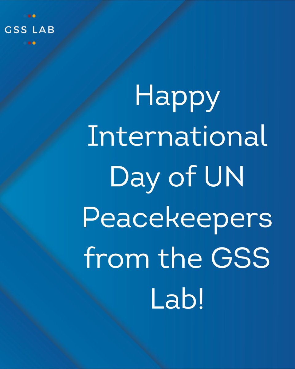 Gender and the Security Sector Lab (@gsslab) on Twitter photo Thank you to United Nations Peacekeepers and all contributors to peace operations for their dedication and sacrifice.
We are grateful to work towards the meaningful inclusion of #WomeninPeacekeeping to enhance the security of vulnerable populations around the 🌎.
<a href="/UNPeacekeeping/">UN Peacekeeping</a> Thank you to United Nations Peacekeepers and all contributors to peace operations for their dedication and sacrifice.
We are grateful to work towards the meaningful inclusion of #WomeninPeacekeeping to enhance the security of vulnerable populations around the 🌎.
<a href="/UNPeacekeeping/">UN Peacekeeping</a>