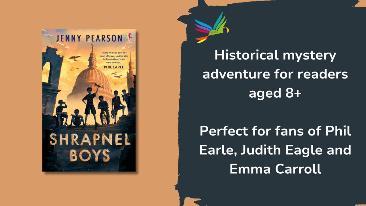 Parrot Street Book Club (@parrot_street) on Twitter photo The book we're most excited about this month 🤩
<a href="/J_C_Pearson/">Jenny Pearson</a> injects a dose of mystery & adventure to a setting & story that will move readers of all ages. Available now! #shrapnelboys #shopsmall
parrotstreet.com/products/shrap…
<a href="/Usborne/">Usborne Publishing</a> The book we're most excited about this month 🤩
<a href="/J_C_Pearson/">Jenny Pearson</a> injects a dose of mystery & adventure to a setting & story that will move readers of all ages. Available now! #shrapnelboys #shopsmall
parrotstreet.com/products/shrap…
<a href="/Usborne/">Usborne Publishing</a>