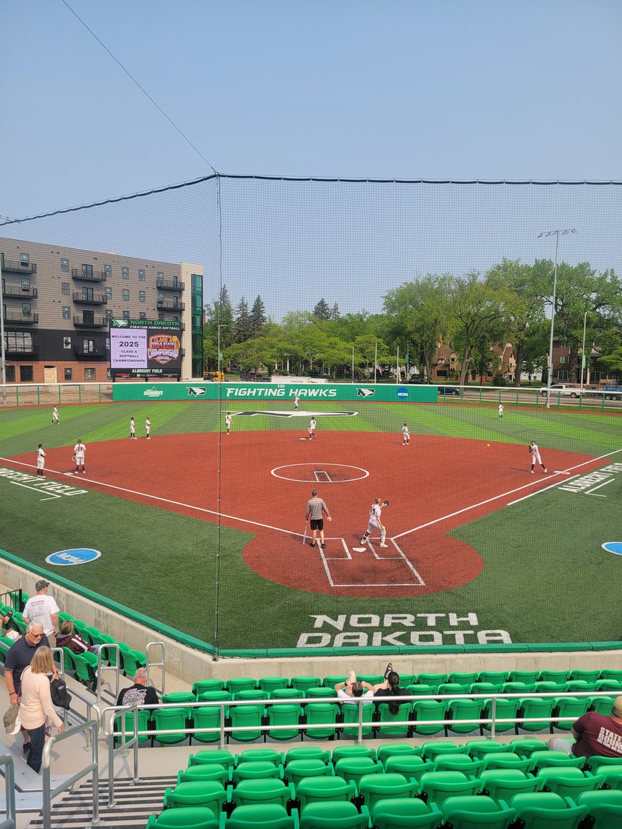 One city, three state tournaments! You can find me around Grand Forks all weekend for the Class A softball, baseball and tennis state championships.

Up first: WDA champs Minot High vs. Fargo Davies. First pitch at the top of the hour.