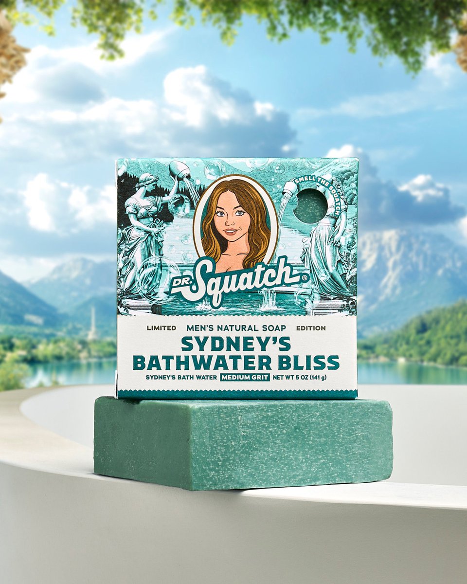 Sydney Sweeney is selling 5,000 bars of soap that contain drops of her own bathwater, in collaboration with Dr. Squatch.