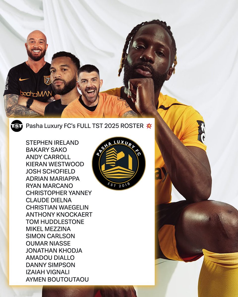 Pasha Luxury FC’s Full TST 2025 Roster! 

TST Tickets: tst7v7.com/tickets