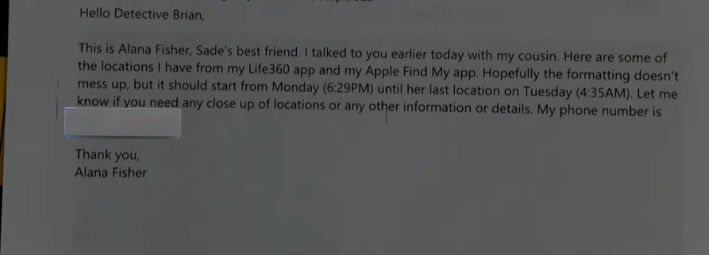 FOCUSEDONCRIME's tweet photo. Sade's best friend Alana was so strong and brave testifying today. Her love for Sade was obvious as she fought hard to try to give detectives any information she could find about Sade's whereabouts. We all need friends like Alana #saderobinson #trialupdates #JUSTICEFORSADE https://t.co/9jmu8D9PZ1