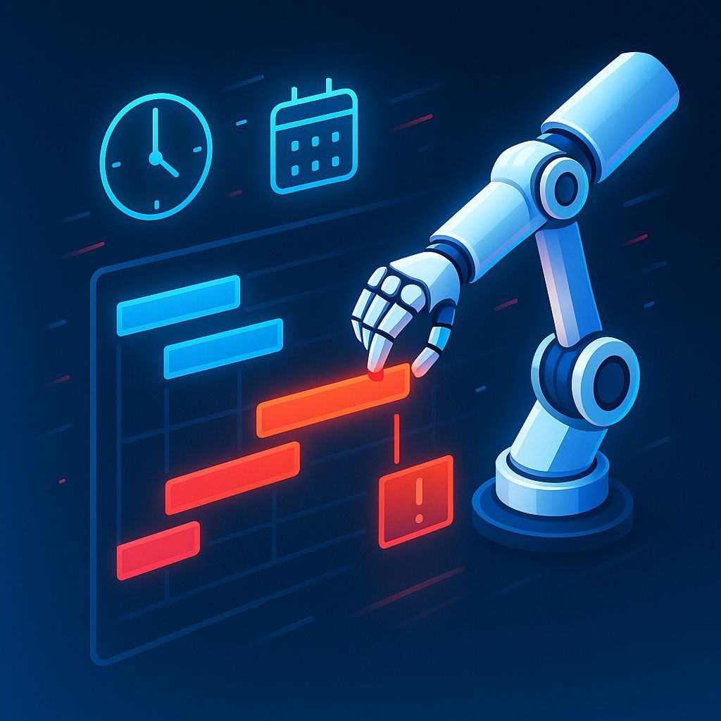 BradHolt's tweet image. Gantt charts should build themselves. 👀 Let AI auto-schedule, balance capacity, and free your team from spreadsheet purgatory. 30 % planning time gone—innovation unlocked. Still hand-cranking timelines? #AI #ProjectScheduling #ITLeadership