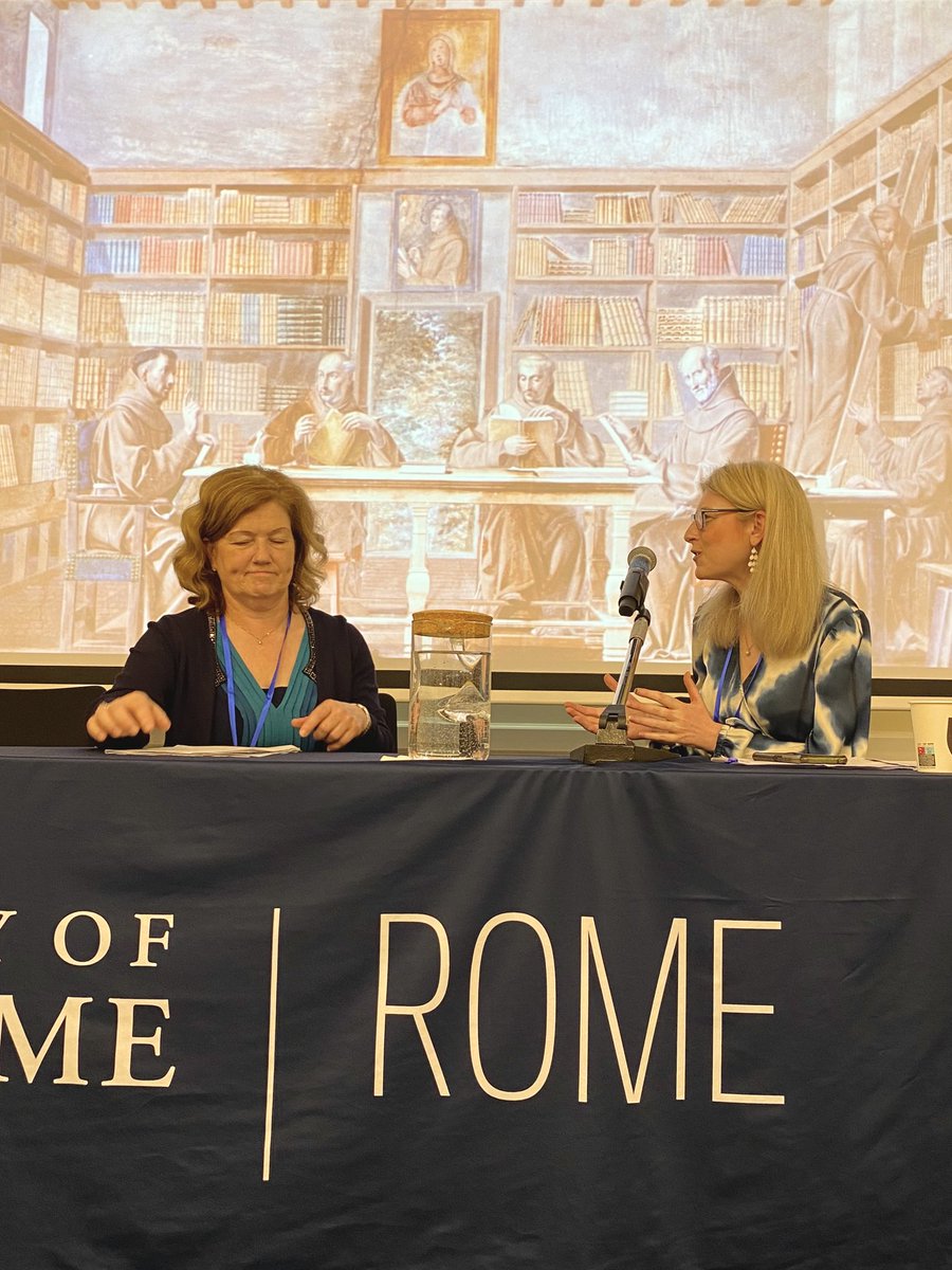 IrlEmbHolySee's tweet image. Ambassador Collins was delighted to chair the opening panel of the day, on the evolution of the Irish Franciscan College of St. Isidore’s and ita founder Luke Wadding’s vision for the Irish mission. 🇮🇪