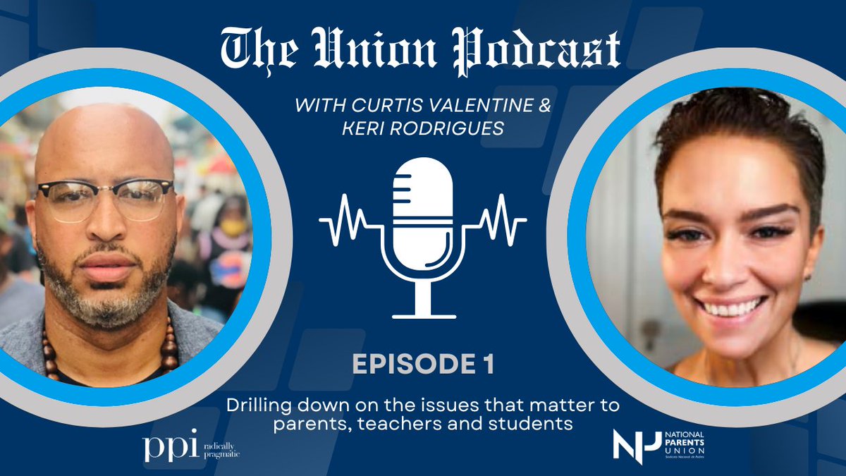 PPI (@ppi) on Twitter photo Happening tomorrow! <a href="/curtiseveryday/">Curtis Valentine</a> and <a href="/radiokeri/">Keri Rodrigues</a> are kicking off The Union, a new live podcast series where they'll dive into the education issues that matter to parents, teachers and students.
We'll be live here and on our Facebook, YouTube and LinkedIn at 12 pm ET. Tune in! Happening tomorrow! <a href="/curtiseveryday/">Curtis Valentine</a> and <a href="/radiokeri/">Keri Rodrigues</a> are kicking off The Union, a new live podcast series where they'll dive into the education issues that matter to parents, teachers and students.
We'll be live here and on our Facebook, YouTube and LinkedIn at 12 pm ET. Tune in!