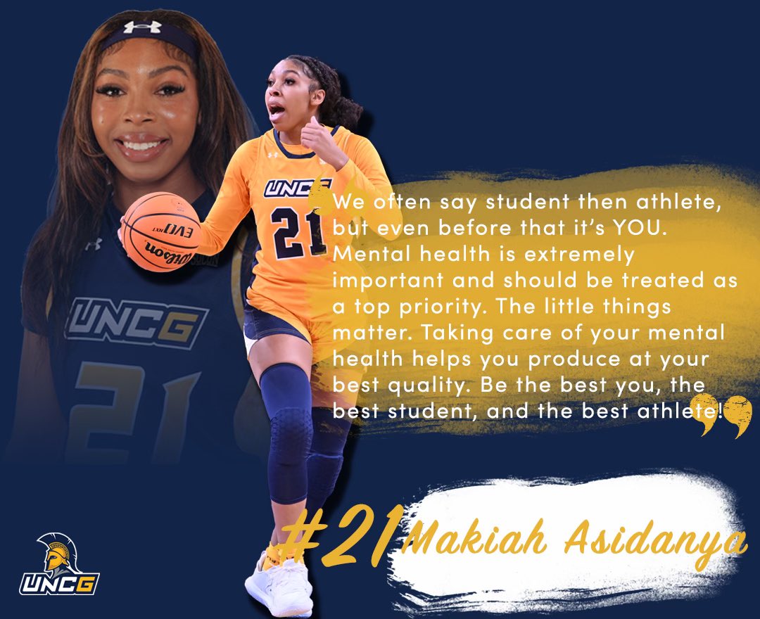 uncgwbb's tweet image. Closing out Mental Health Awareness Month with some of our players! 💚

#letsgoG