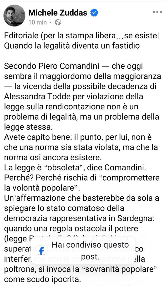 C6Graziella's tweet photo. #MICHELEZUDDAS
QUANDO LA LEGALITÀ DIVENTA UN FASTIDIO.
#todde #comandini https://t.co/FNUg2NE8Nf