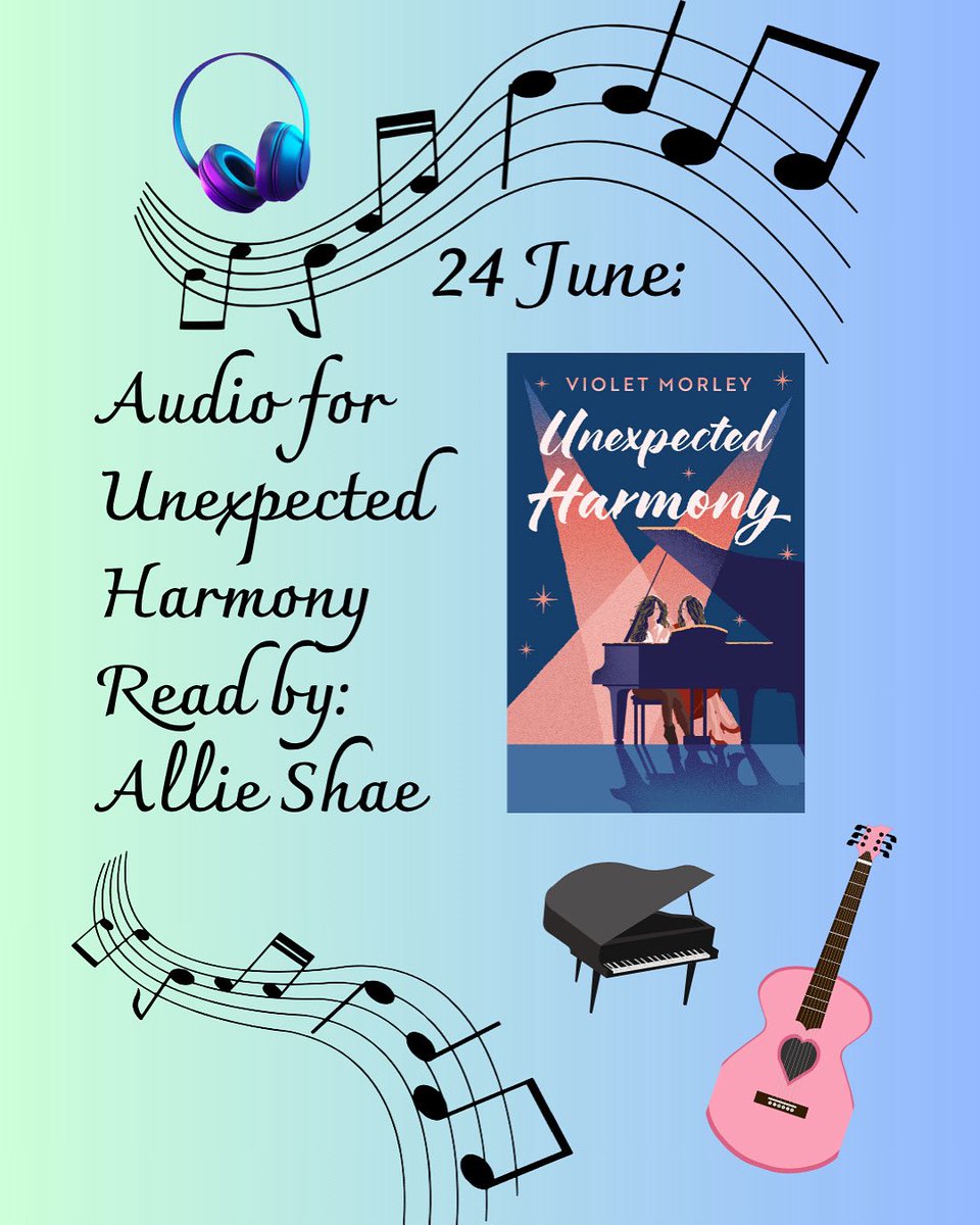 Are you ready? 🎧

Unexpected Harmony is coming to audio on June 24th read by the wonderful Allie Shae!
If you like: 
✔️ mental health rep
✔️ starting over
✔️ celebrity romance
✔️ good communication with no 3rd act breakup