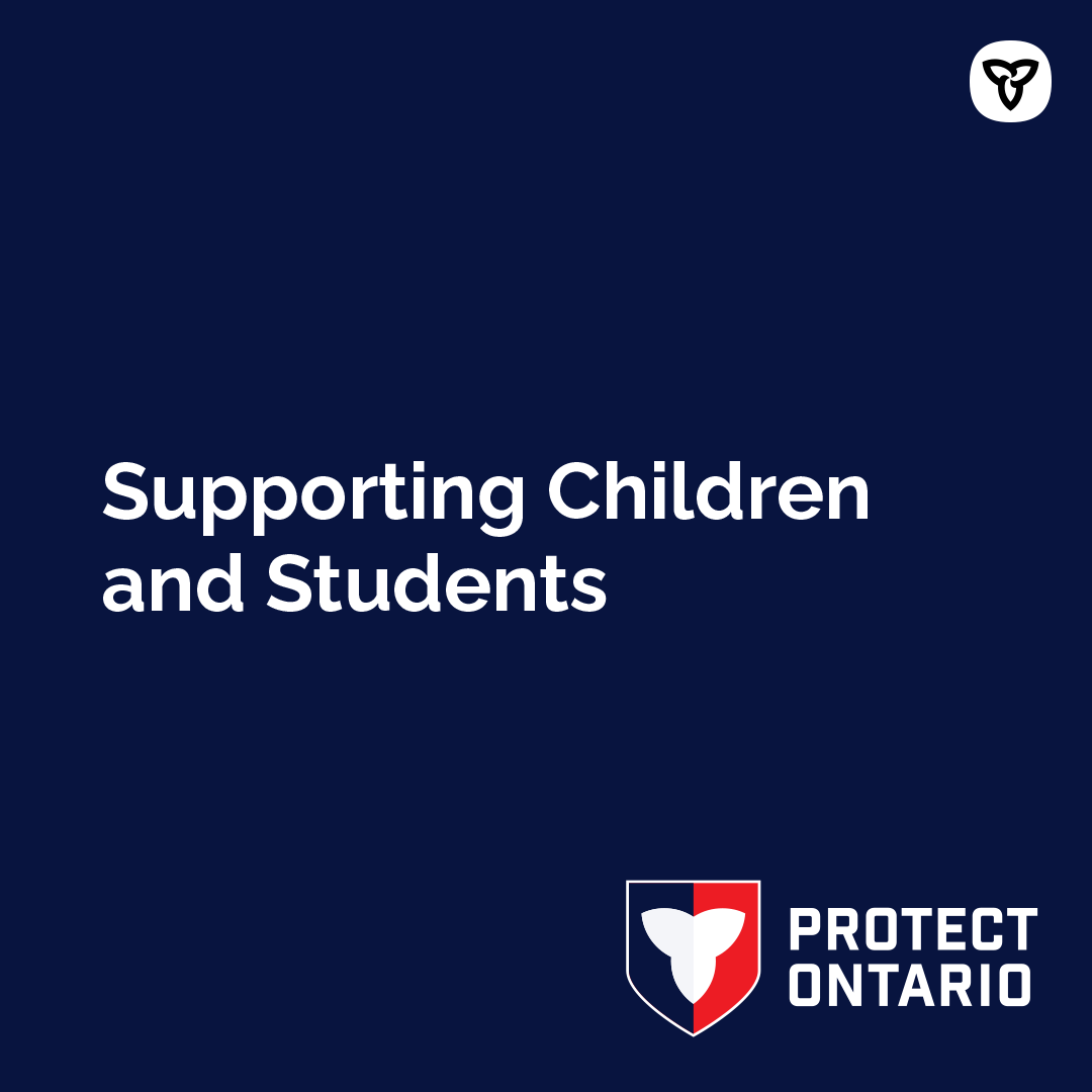 Today, Ontario introduced the Supporting Children and Students Act that, if passed, would strengthen government oversight, accountability and transparency in public school boards, postsecondary education, and children’s aids societies.