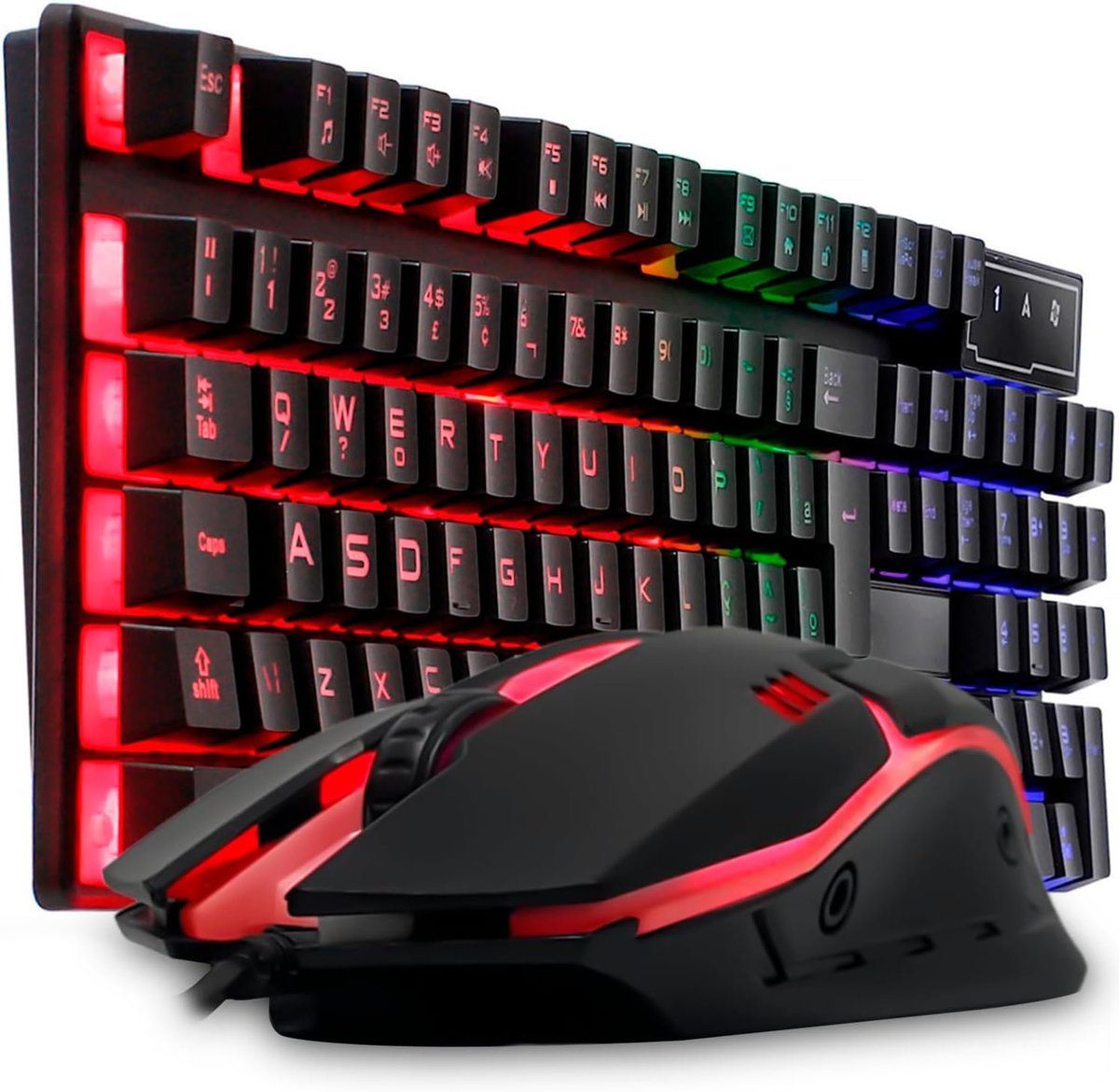 Kit Gamer Teclado Semi Mecanico Gamer Iluminado, Mouse Gamer Com Led USB 3200DPI, 7 Botões
amzn.to/3SnYusf