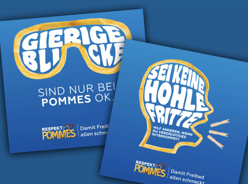 Massenschlägereien und sexuelle Übergriffe in Freibädern wird es diesen Sommer nicht geben – wir haben jetzt nämlich „RespektPommes“! 

Sprüche wie „Mach deine Family nicht salty“ werden die jungen Männer links im Bild sicher milde stimmen.
apollo-news.net/respektpommes-…