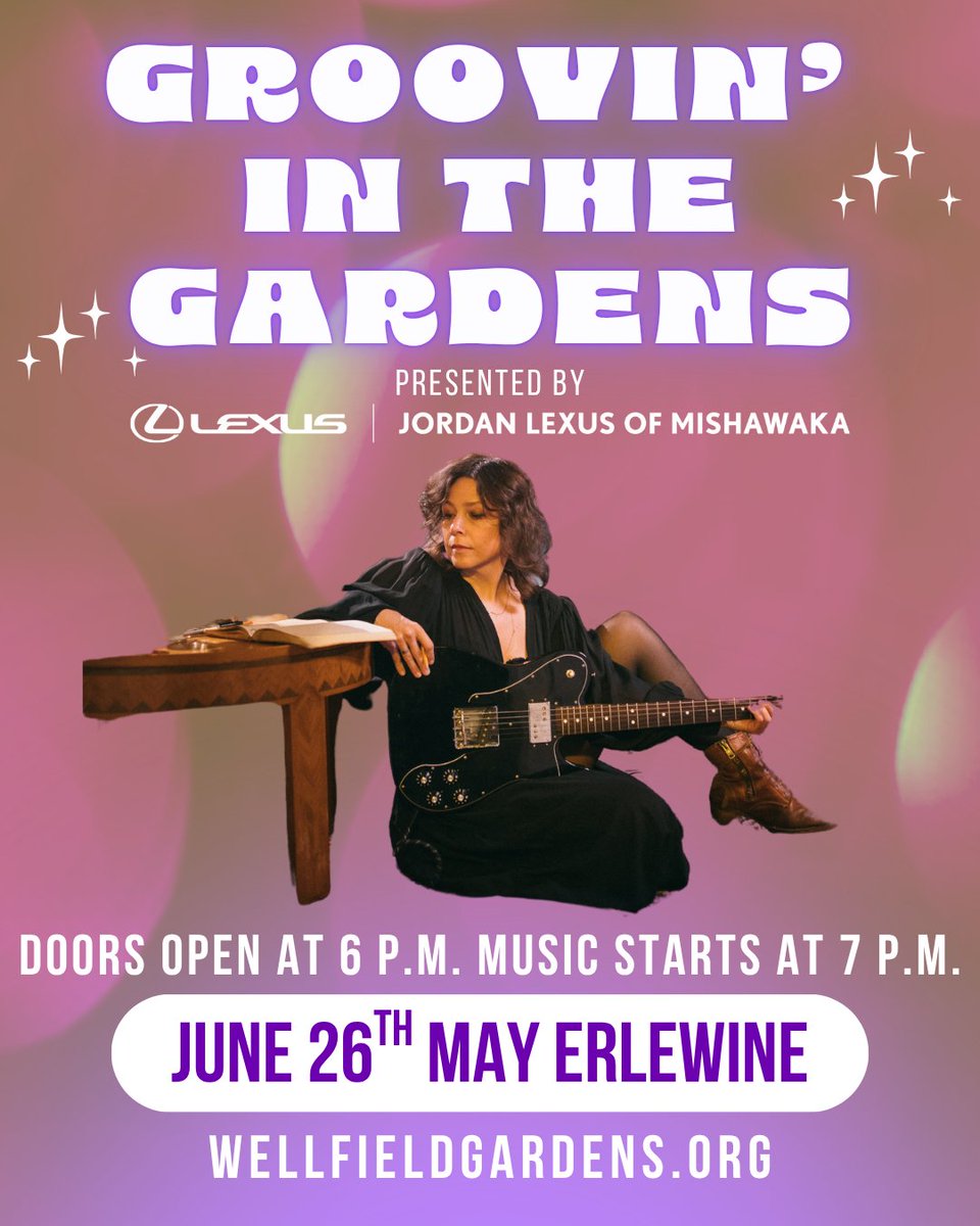 Groovin' in the Gardens, presented by <a href="/JordanLexusOM/">Jordan Lexus of Mishawaka</a>, is almost here! Get your discounted Groovin' in the Gardens tickets🎟️➡️ loom.ly/ZAchnNk Let the groovy season begin!🕺

#Wellfield #wellcrafted #INElkhartCO #growingcommunity #music #jazz #rock #foodanddrink #concert