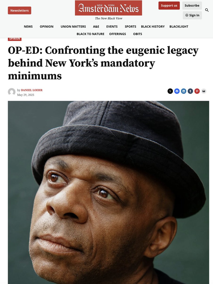 New York’s racist, unjust sentencing laws have a longer and darker history than most people realize.

They were built on eugenics.

“The intent was not rehabilitation or public safety alone, but explicitly to prevent the reproduction of those labeled genetically criminal.”

It’s
