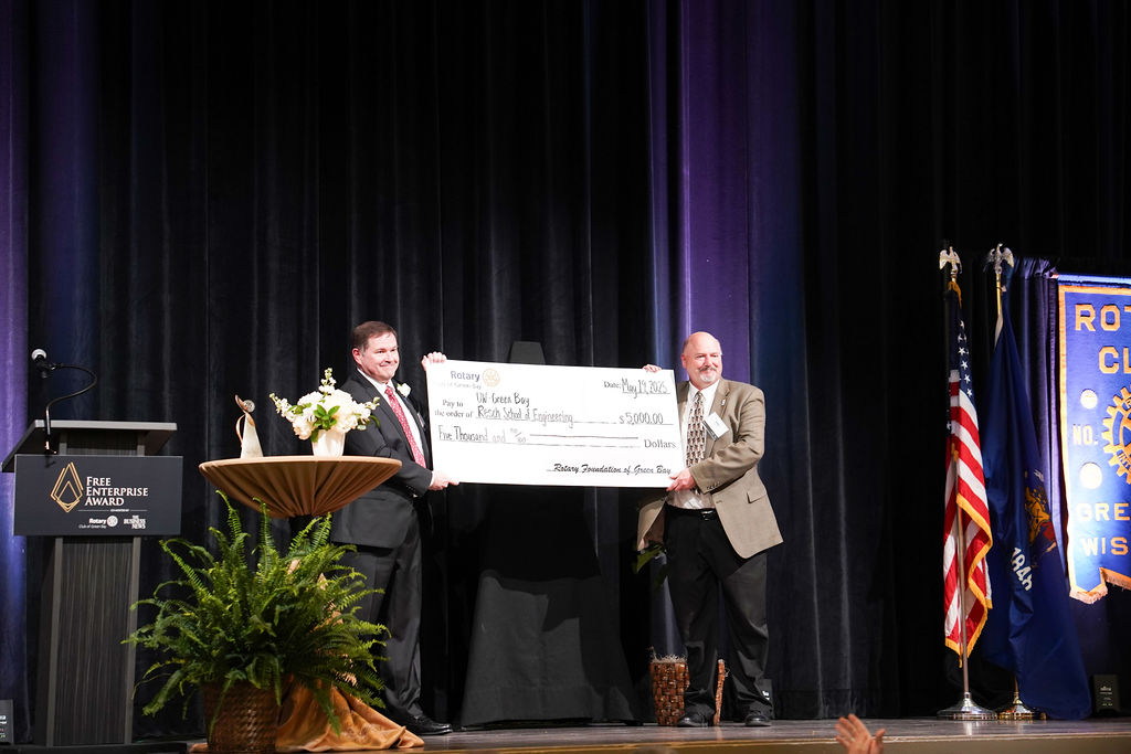 Universities of Wisconsin (@universitieswi) on Twitter photo The <a href="/UniversitiesWI/">Universities of Wisconsin</a> thanks Randy Homel, CEO of Foth in De Pere & 2025 Free Enterprise Award winner, for choosing @UWGB's College of Science, Engineering, and Technology as the recipient of a generous $5K donation courtesy of the Rotary Club of Green Bay & <a href="/BusinessNewsWI/">The Business News</a>. 1/2 The <a href="/UniversitiesWI/">Universities of Wisconsin</a> thanks Randy Homel, CEO of Foth in De Pere & 2025 Free Enterprise Award winner, for choosing @UWGB's College of Science, Engineering, and Technology as the recipient of a generous $5K donation courtesy of the Rotary Club of Green Bay & <a href="/BusinessNewsWI/">The Business News</a>. 1/2