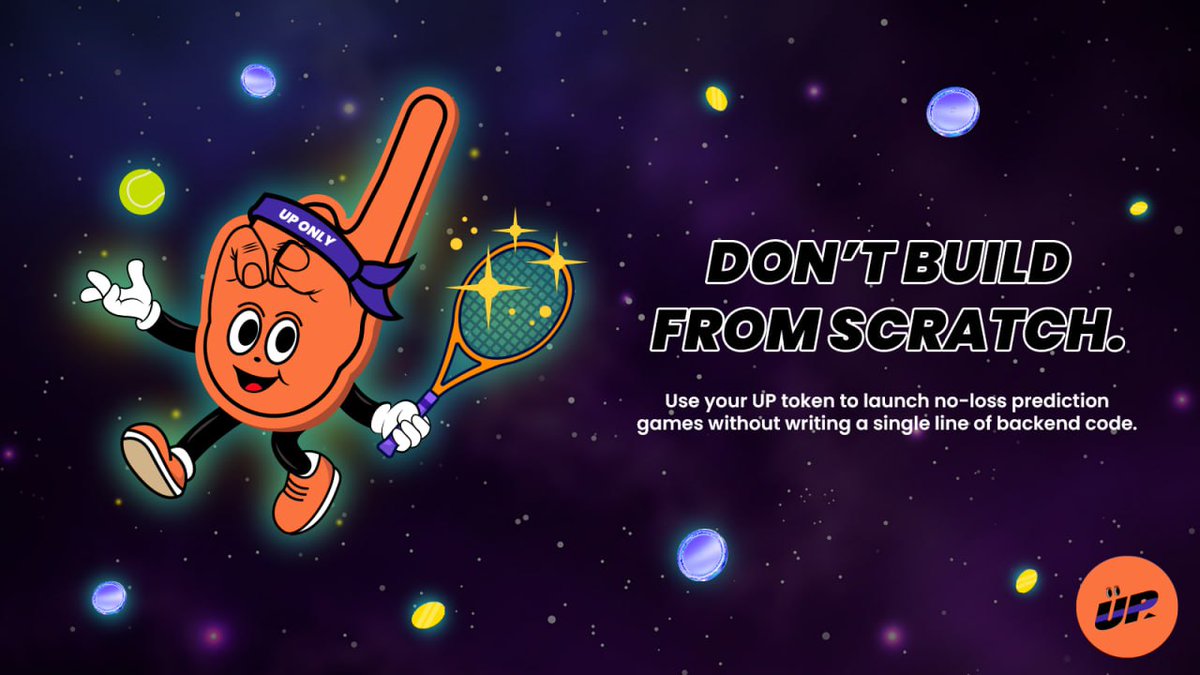 Build from scratch? ❌
Build with UP? ✅

The UP L2 allows any project/token to launch no loss games in minutes, through a complete battle-tested tech stack.

No need for infra.
No backend setup.

Turn your token holders into superfans that actually engage 👆