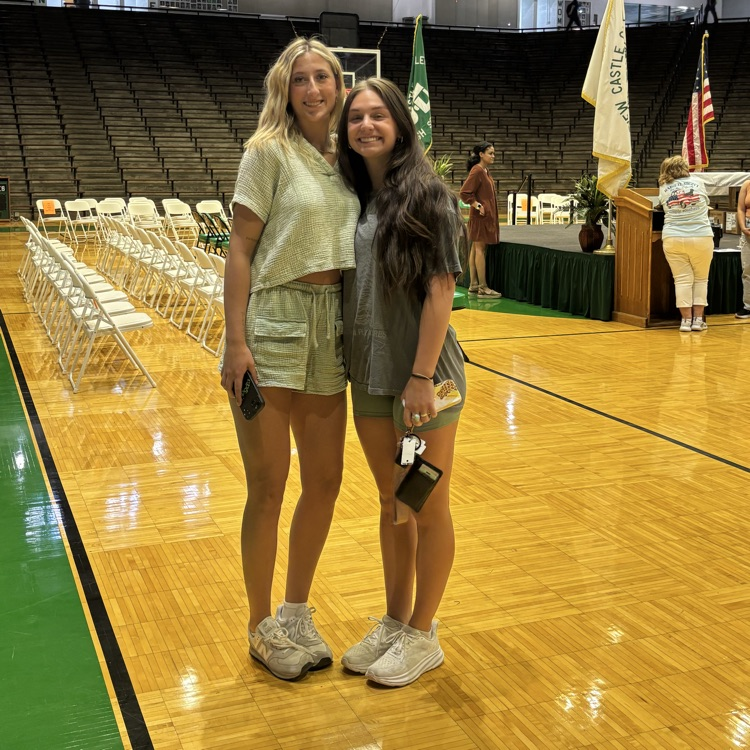 Today students were practicing for the scholarship and award night happening tonight! Come out and support these seniors.