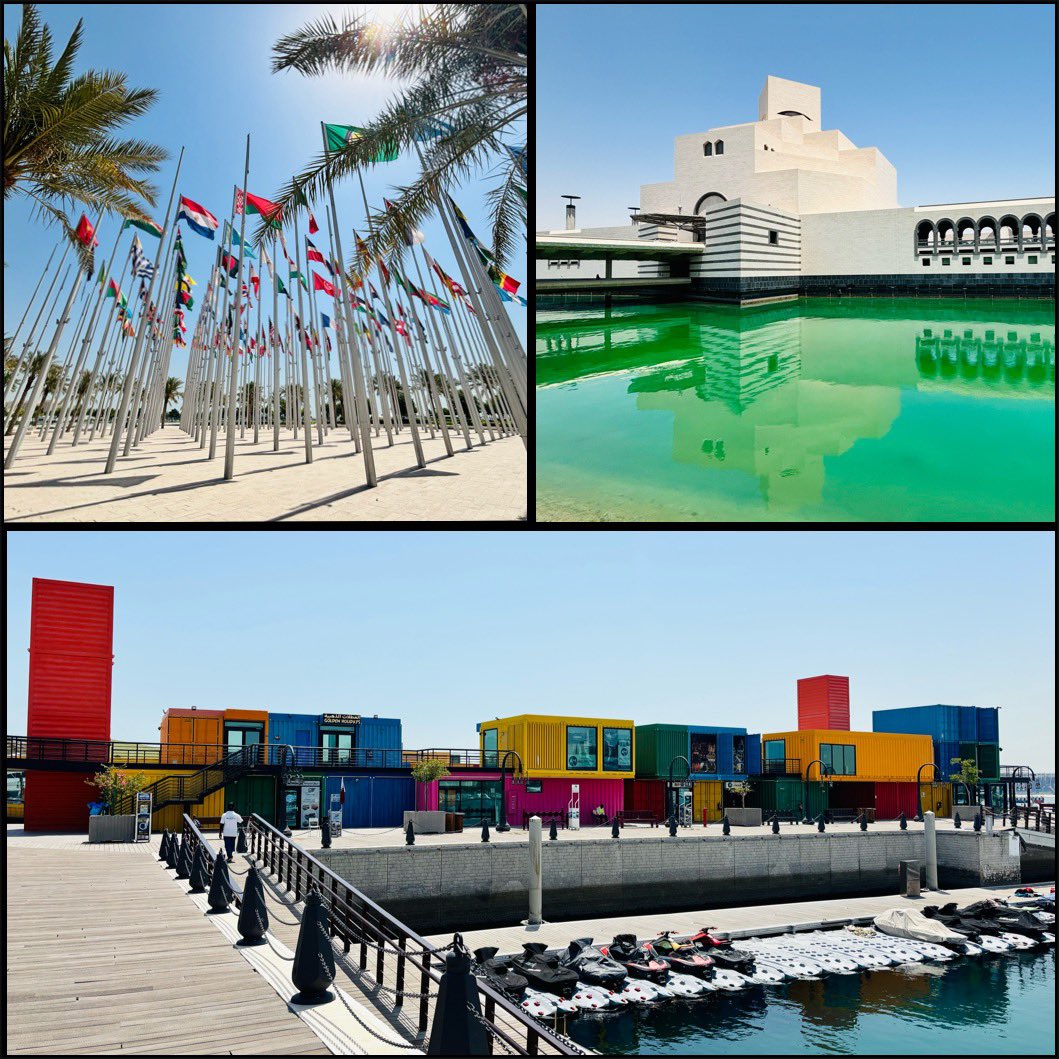 MissCDFarran's tweet image. Today in #Doha, I visited the old port, the new port, the Museum of Islamic Art and Souq Waqif πππΌββοΈπΆπ¦
