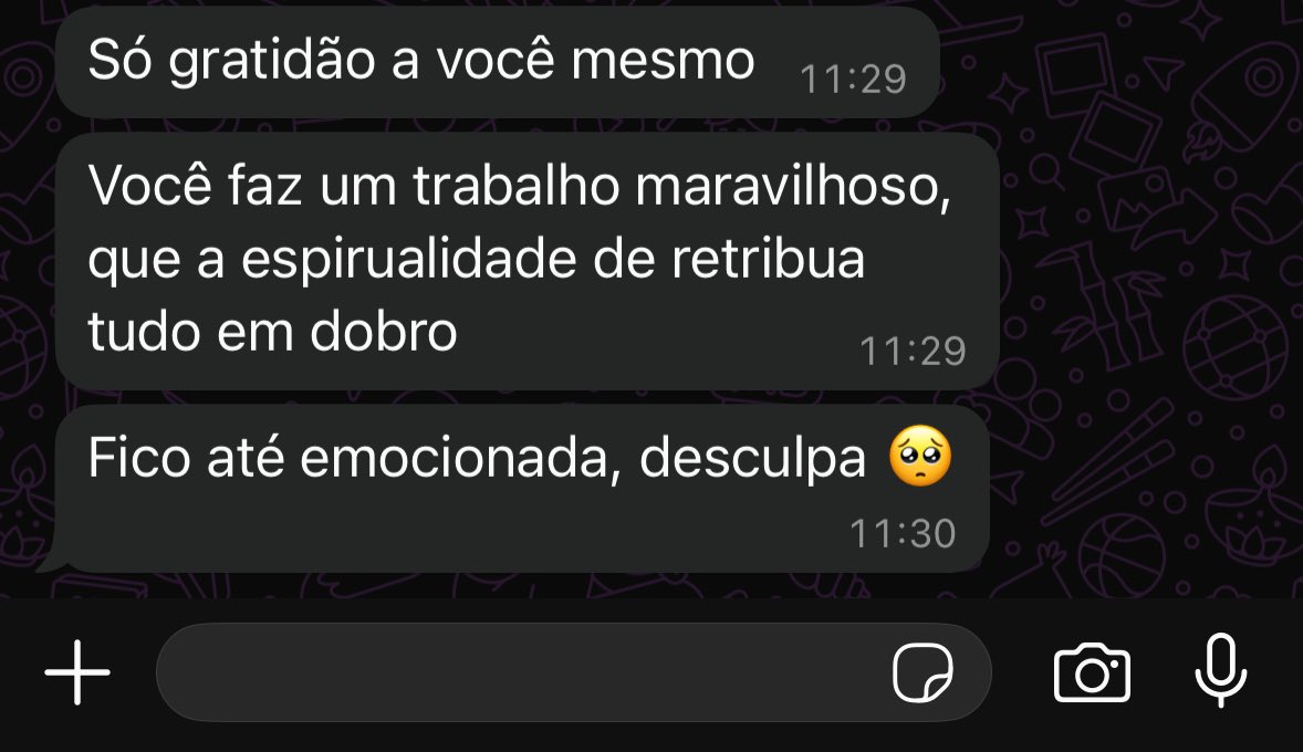 aparecendo aqui só pra postar esse feedback 🥹🥹🥹