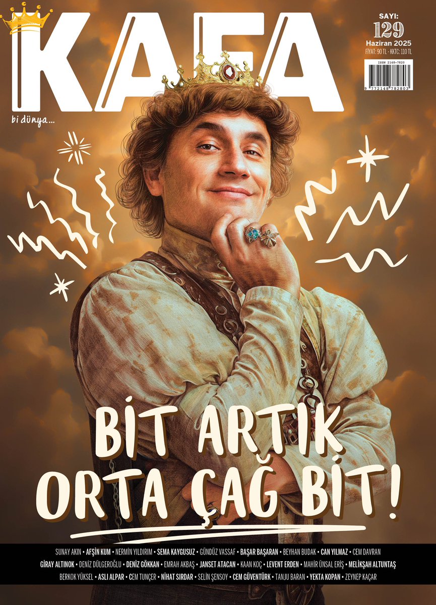 Müjde! Haziran sayısı çıktı.
Bongomya’nın Prens’i bu ay Kafa Dergisi kapağında. 👑

Dergi satan her yerde. 🗞️