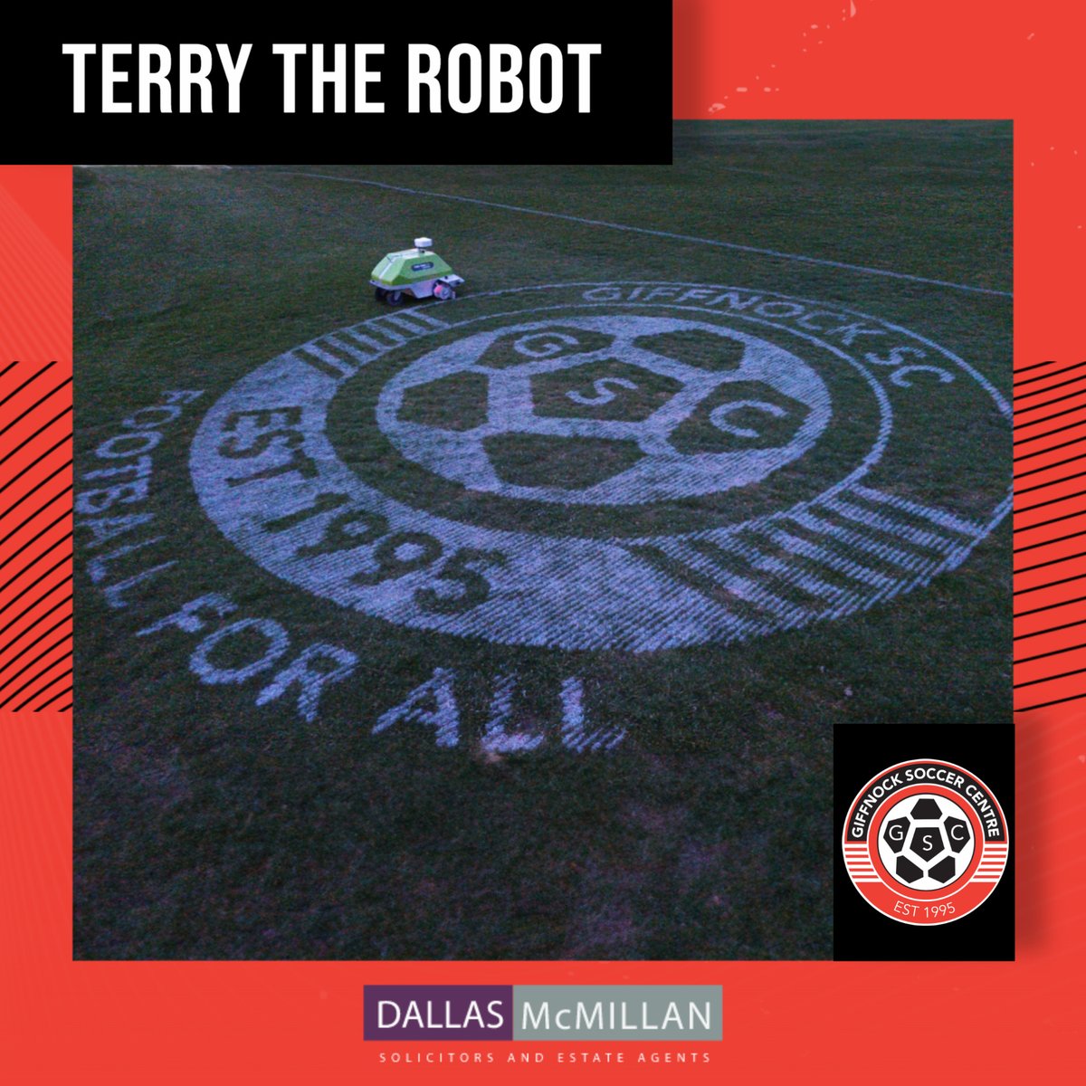 Giffnock_SC's tweet photo. 🎨 We have some new artwork on display at GSC Auldhouse thanks to Terry The Robot and Head Groundsman Adam Richardson!

#gscfamily https://t.co/rzHi9E2y5d