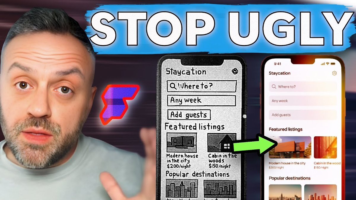 From UGLY to GORGEOUS – Transform Any App with This FREE Tool 
youtube.com/watch?v=NaAt82…

#nocode 
#AppTransformation #FlutterFlow #SupabaseTraining #BuildshipCommunity #DesignYourApp
