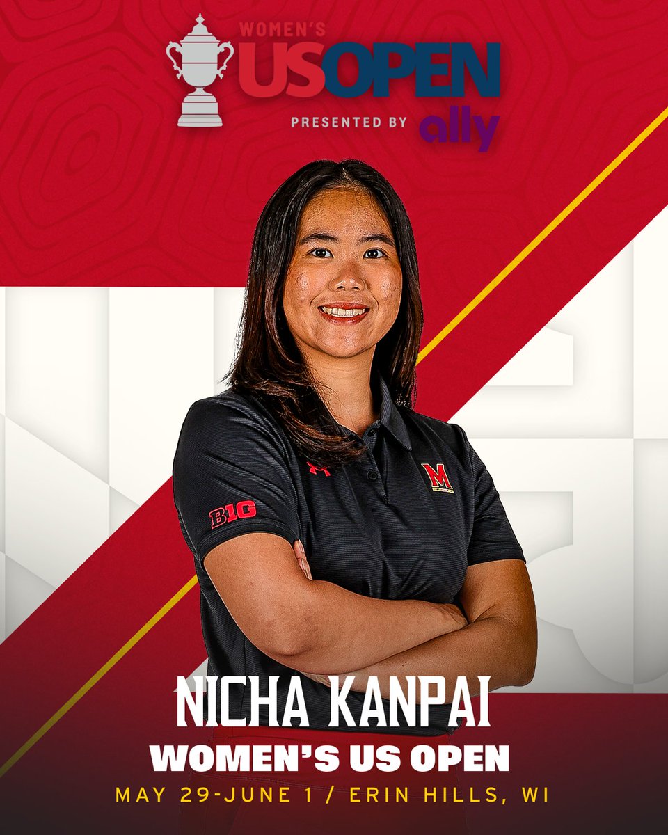 Maryland Women's Golf (@terpswgolf) on Twitter photo Nicha Kanpai tees off in the <a href="/uswomensopen/">U.S. Women's Open</a> at 3:20 p.m. ET today! 🐢
👉 bit.ly/4kF7kOa Nicha Kanpai tees off in the <a href="/uswomensopen/">U.S. Women's Open</a> at 3:20 p.m. ET today! 🐢
👉 bit.ly/4kF7kOa