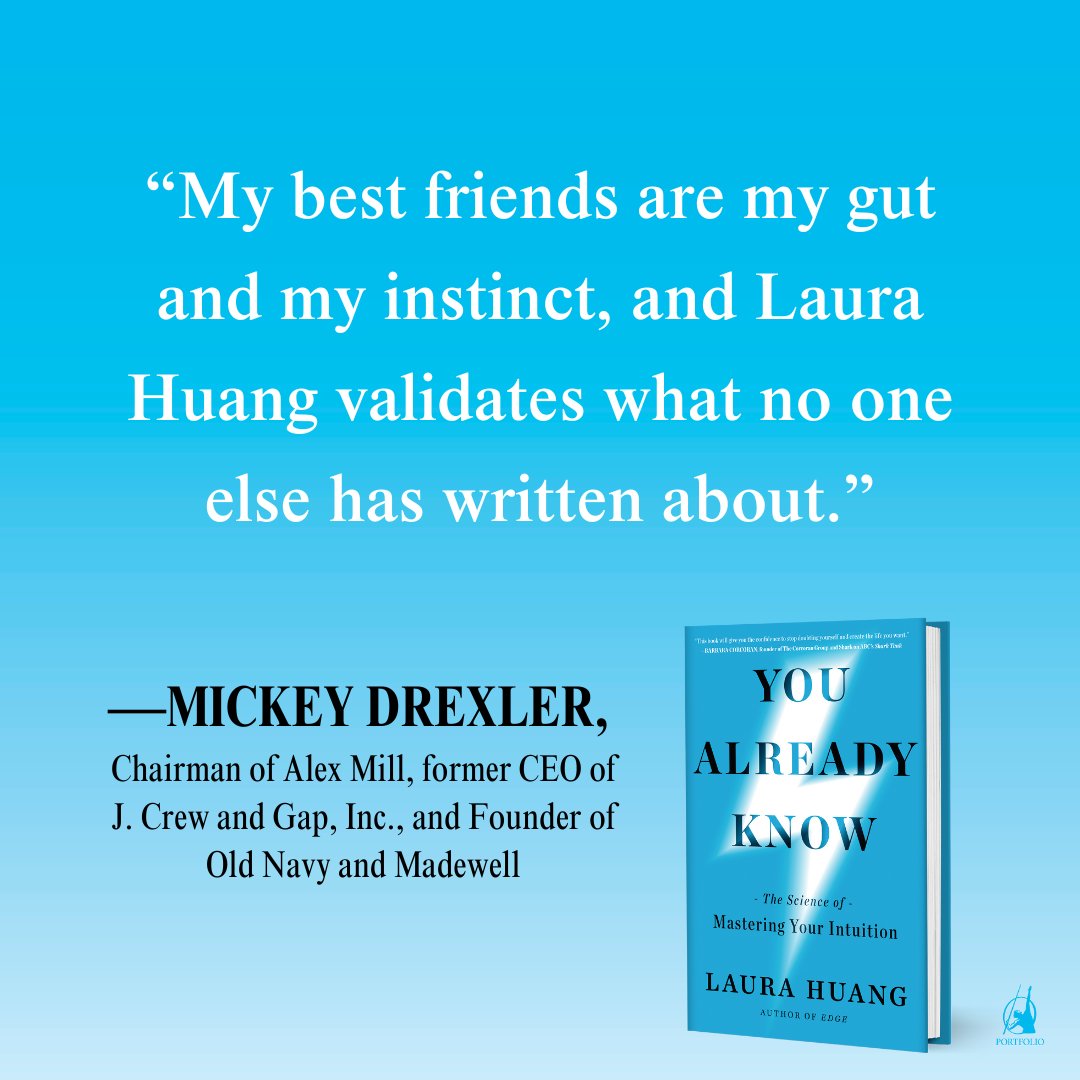 Honored to have Mickey Drexler’s support for my new book, You Already Know. From inspiring my Gap &amp; J.Crew-filled teen closet to his legendary gut instinct—Mickey, you're a true icon. #IfYouKnowYouKnow #GutFeel