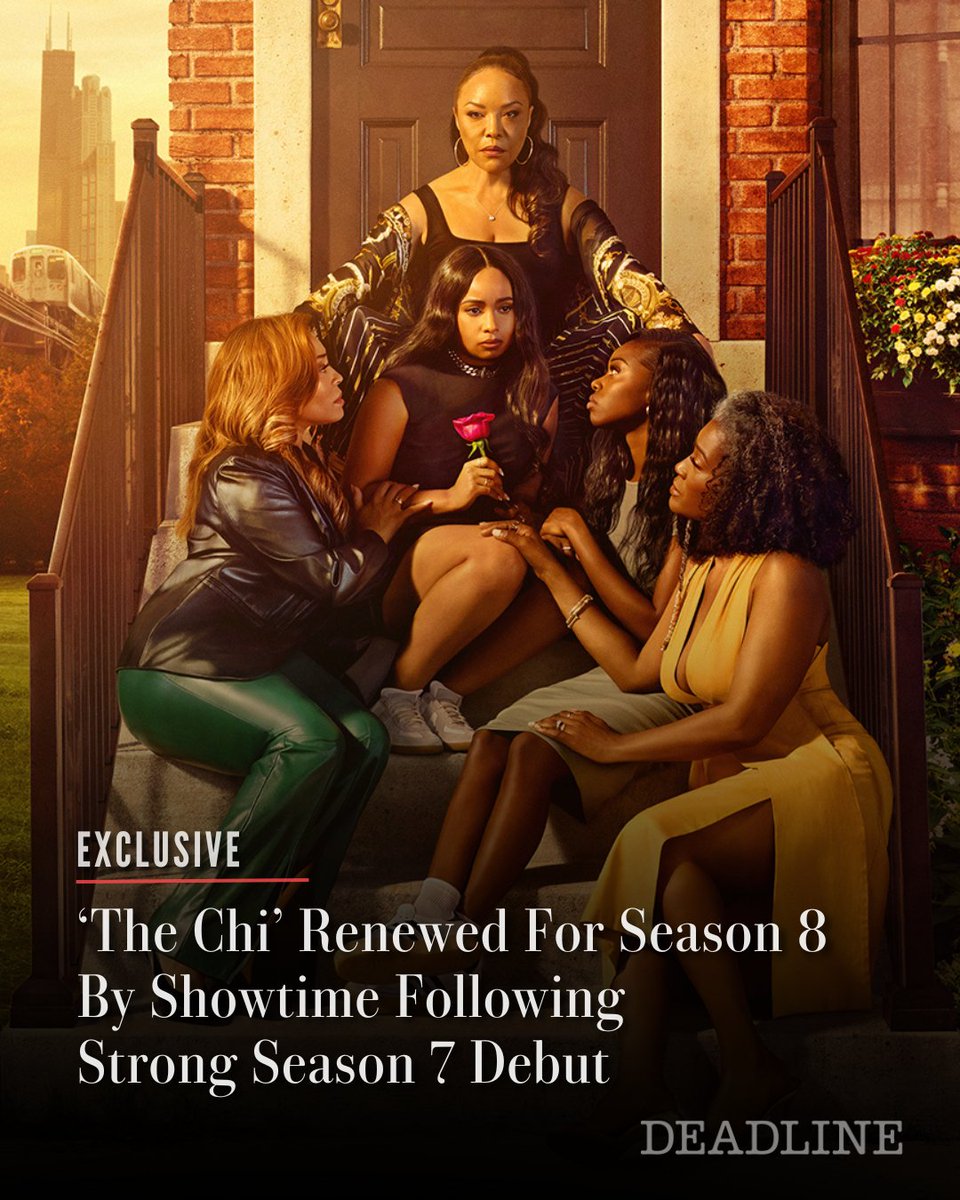 EXCLUSIVE: #TheChi has officially been renewed for an eighth season by Paramount+ with Showtime.

The news comes on the heels of the Season 7 premiere drawing two million cross-platform viewers in the first seven days to become the series’ most-streamed opener, up 2% from last