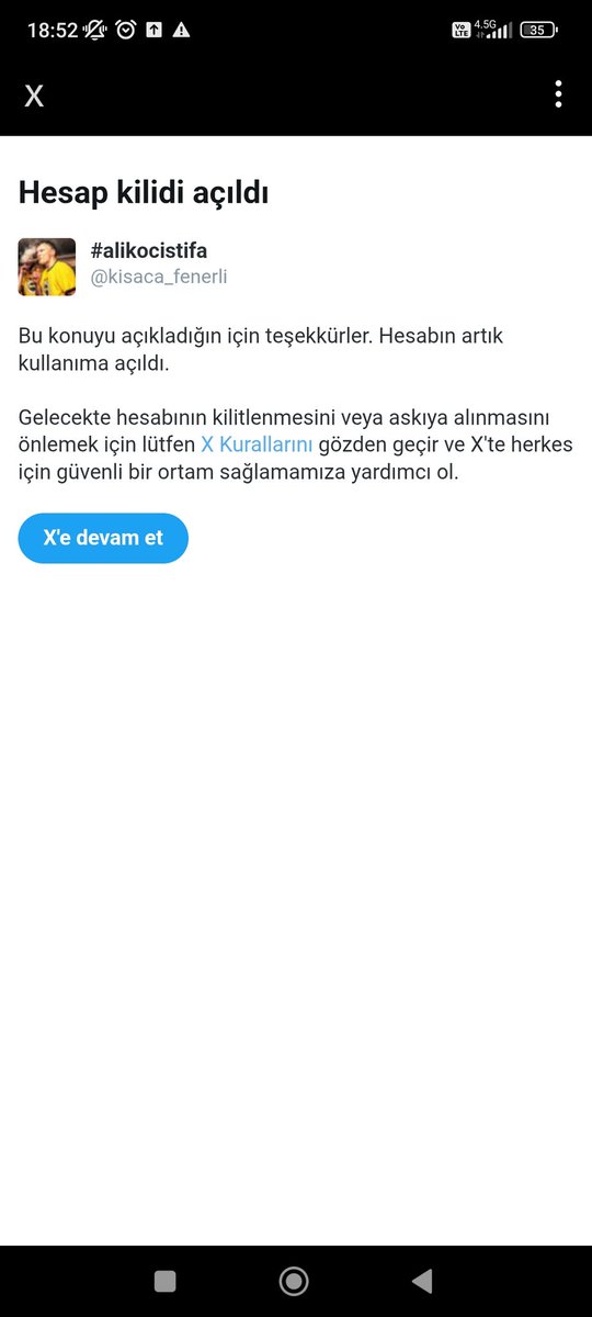 Arkadaşlar hesap spam yedi bir destek verirseniz sevinirim
