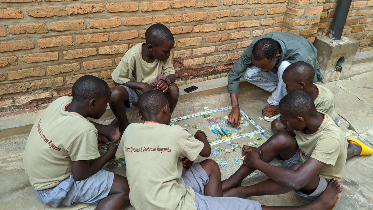 They just hit a jackpot, I mean they turn all the pieces up the right way,  the smile says it all. Would you like to also contribute to our mission ? What if you pass by and spend a moment with us? what if you help us get games for these children? Maybe choose making us happy!