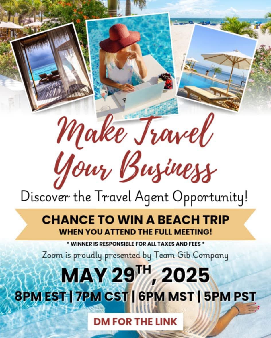 Tired of trading PTO for passport dreams? Discover how to start your own travel biz 🧳💼 No experience needed. Just show up. 
#TravelBusinessOpportunity #WorkFromAnywhere #FreedomLifestyle #SideHustleSuccess #WomenInBusiness #NurseEntrepreneur #RemoteWork #TheNPTravelSpecialist