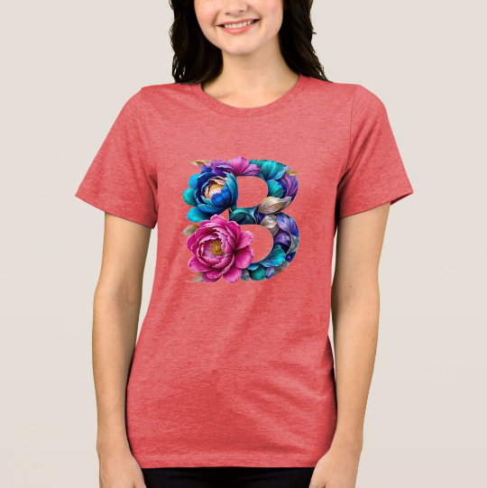 donax2025's tweet photo. Explore the Elegant Floral B Initial T-Shirt for Her Tri-Blend Shirt, now live in my Zazzle shop! 
👉  shop now!
https://t.co/QRYqhWpgDv
#LetterBTee #FloralInitial #MonogramTShirt #GiftForHer #WomensFashion #ZazzleFinds #CustomStyle #ZazzleShop #AlphabetCollection #TriBlendTe https://t.co/E4lDZ2qadP