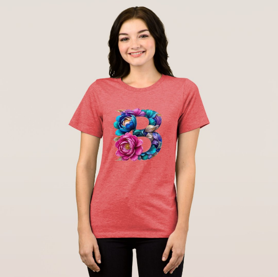 donax2025's tweet photo. Explore the Elegant Floral B Initial T-Shirt for Her Tri-Blend Shirt, now live in my Zazzle shop! 
👉  shop now!
https://t.co/QRYqhWpgDv
#LetterBTee #FloralInitial #MonogramTShirt #GiftForHer #WomensFashion #ZazzleFinds #CustomStyle #ZazzleShop #AlphabetCollection #TriBlendTe https://t.co/E4lDZ2qadP