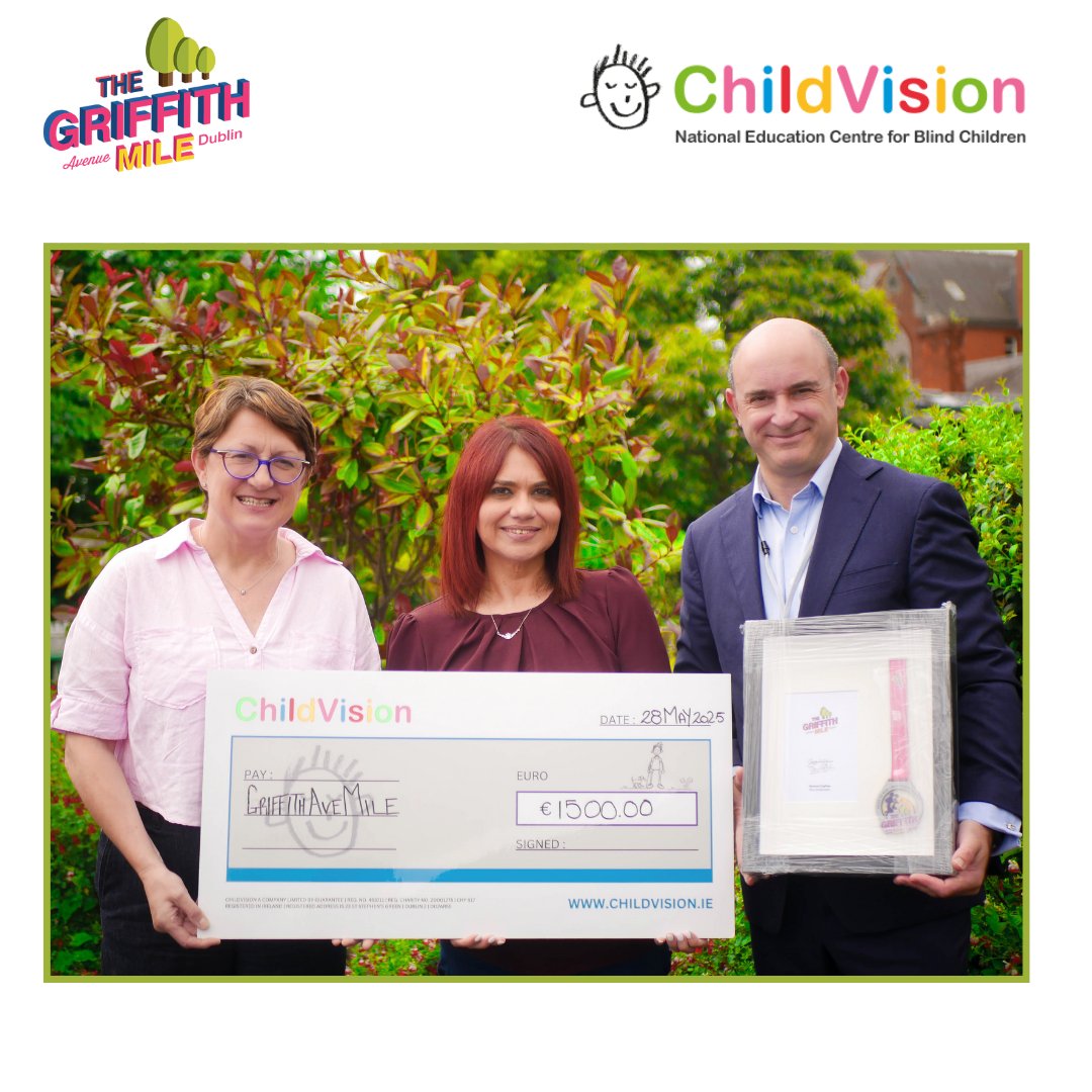 Griffith Avenue Mile (@griffithmile) on Twitter photo Thanks to the generosity of our participants last year, we were delighted to present <a href="/ChildVisionVI/">ChildVision</a> with a cheque for €1,500 to support their incredible services. We're looking forward to partnering with them again in 2025. More news on our 2025 event coming soon!
#GAM #GAM25 Thanks to the generosity of our participants last year, we were delighted to present <a href="/ChildVisionVI/">ChildVision</a> with a cheque for €1,500 to support their incredible services. We're looking forward to partnering with them again in 2025. More news on our 2025 event coming soon!
#GAM #GAM25