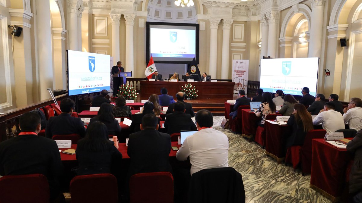 Poder_Judicial_'s tweet photo. #Importante. El Subsistema Nacional en Extinción de Dominio del Poder Judicial realiza "I Encuentro de Jueces y Juezas del Subsistema Nacional Especializada en Extinción de Dominio", en Palacio de Justicia.