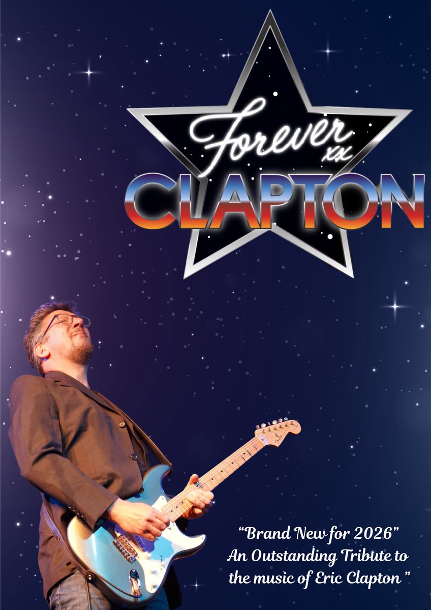 🌟ON SALE NOW!
🎸Forever Clapton | Friday 27th November 2026

Forever Clapton is a fully LIVE 6 piece showband that  tells the story of the incredible guitarist Eric Clapton. Taking you through Clapton's career from 1965 to present day.🎶

Book today 🎫 pulse.ly/w9uvr4nhhz