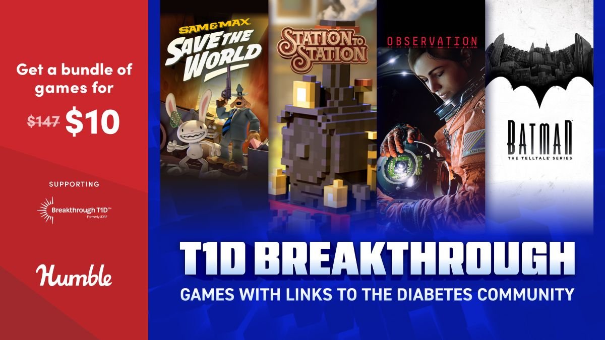Humble Bundle (@humble) on Twitter photo Last call on the T1D Breakthrough: Games With Links to the Diabetes Community and titles like:
- The Walking Dead
- Batman: The Telltale Series
- Sam & Max: Save the World
- and more! Supports <a href="/BreakthroughT1D/">Breakthrough T1D</a> | bit.ly/44Djh2l Last call on the T1D Breakthrough: Games With Links to the Diabetes Community and titles like:
- The Walking Dead
- Batman: The Telltale Series
- Sam & Max: Save the World
- and more! Supports <a href="/BreakthroughT1D/">Breakthrough T1D</a> | bit.ly/44Djh2l