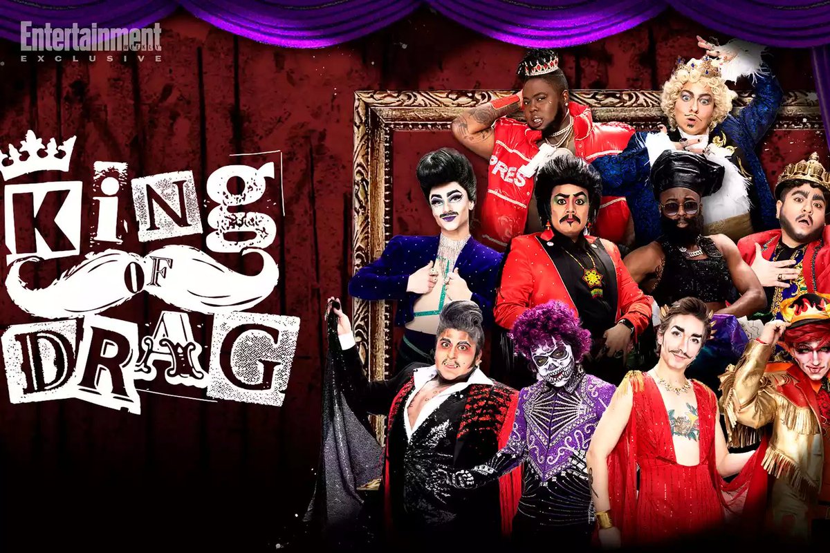 Drag_Crave's tweet photo. The cast of King of Drag, the first-ever televised drag king competition, has been revealed. Premiering June 22 on Revry.

A 🧵: https://t.co/p294nCmIVX