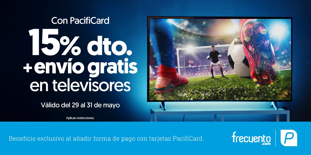 ¡Televisores al mejor precio! 🙌
📆 Del 29 al 31 de mayo, tu televisor soñado con 15% de descuento + ENVÍO GRATIS a nivel nacional. 😜🚚
Además, difiere tus compras hasta 6 meses sin intereses. 💳
bit.ly/4kLsz13