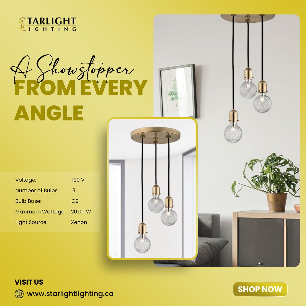 Star_Light_CA's tweet photo. A Showstopper from Every Angle ✨

Say hello to the Marlow Three Light Pendant in Aged Brass by Hudson Valley — where vintage artistry meets bold modern design.

Shop now: https://t.co/E3bLVYtwUa

#MarlowPendant #LuxuryLighting https://t.co/yX7bNUi1be
